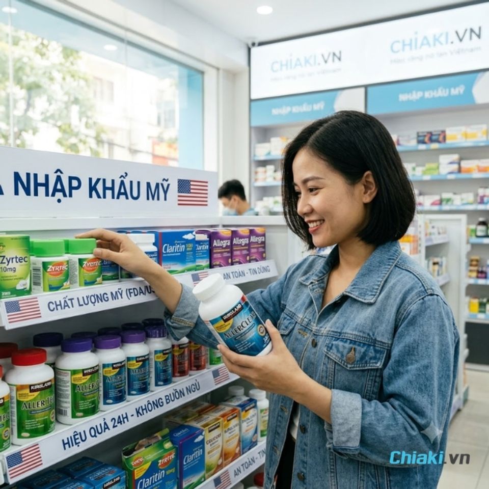 Vi&ecirc;n uống chống dị ứng của Mỹ được người ti&ecirc;u d&ugrave;ng ưa chuộng