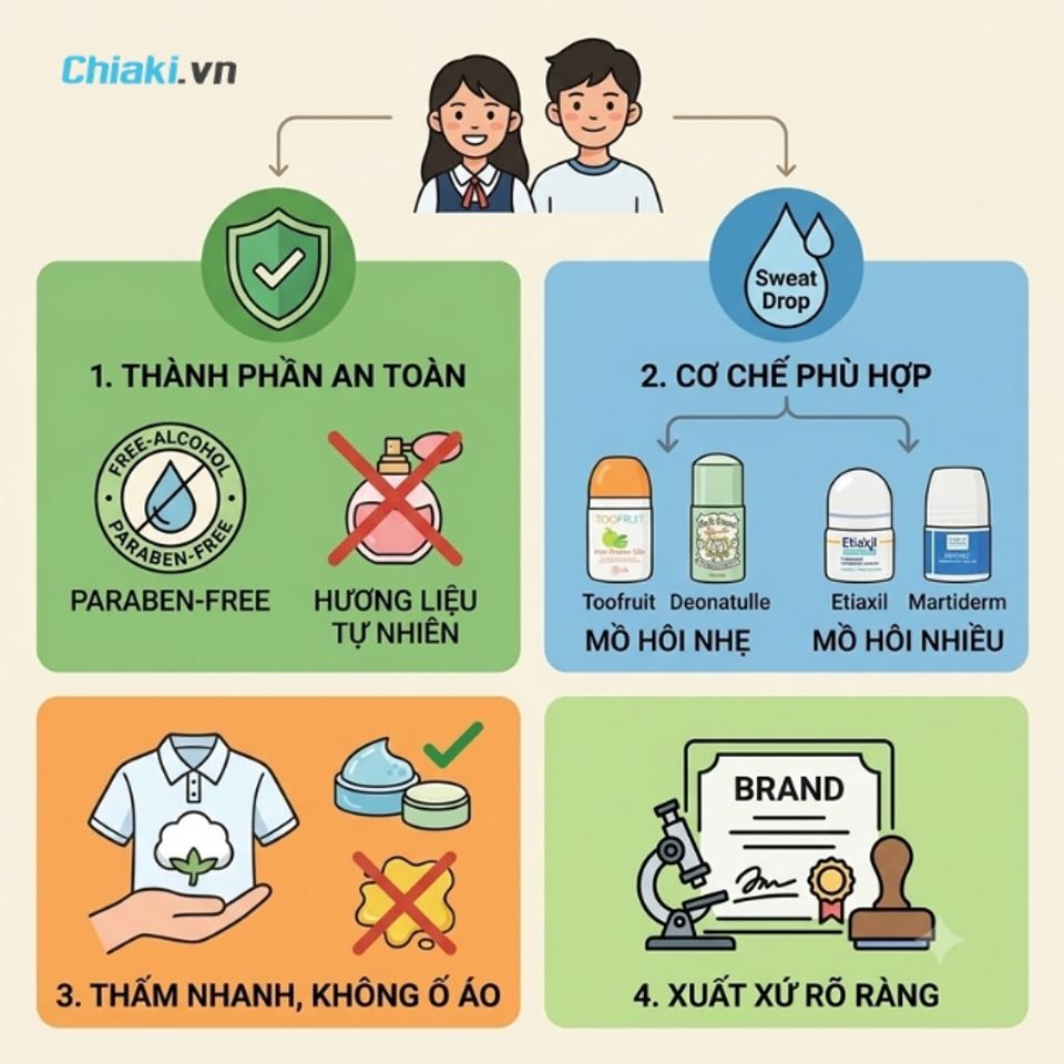 Ti&ecirc;u ch&iacute; khi chọn lăn n&aacute;ch cho trẻ dậy th&igrave; an to&agrave;n, ph&ugrave; hợp