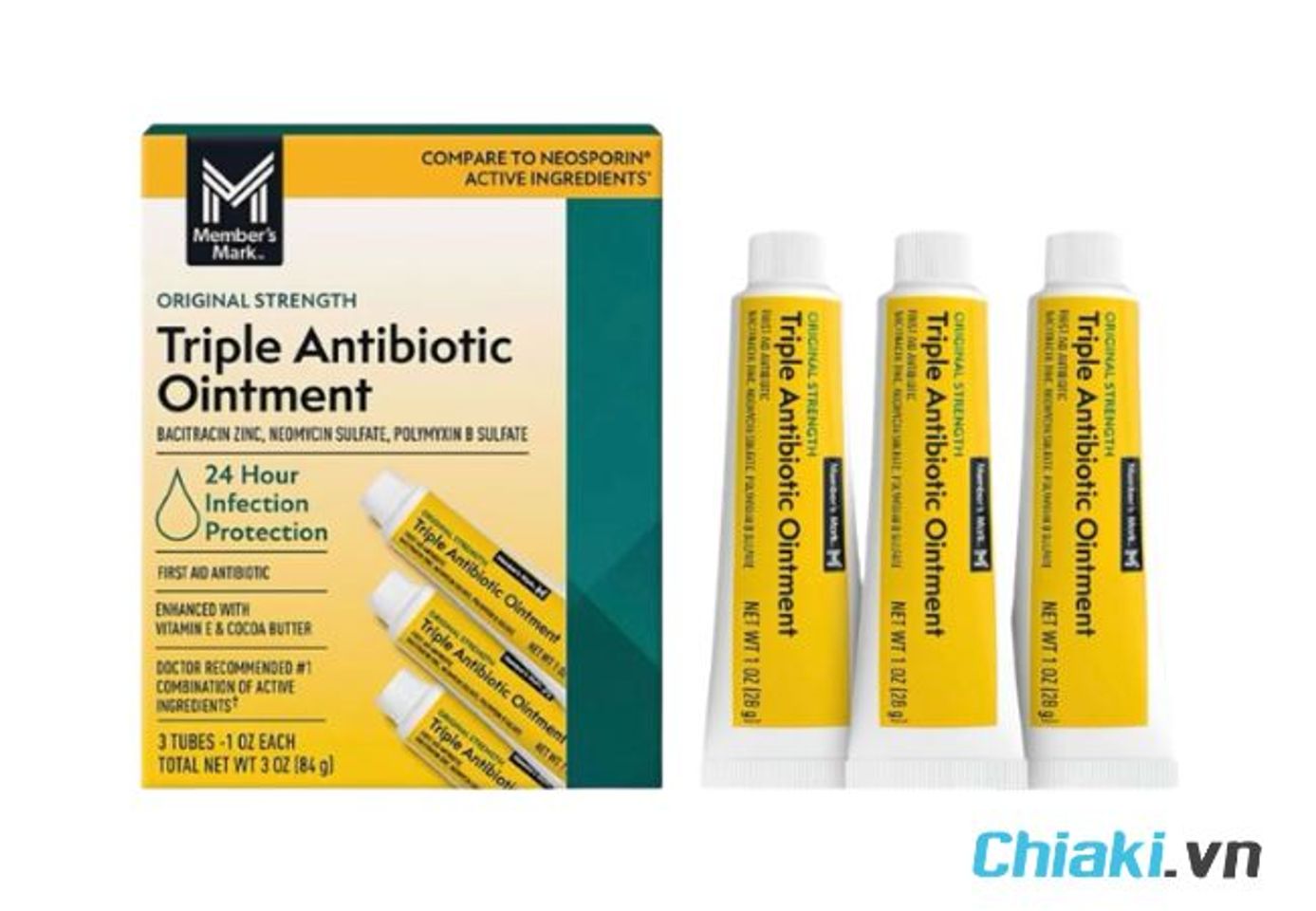 Thuốc b&ocirc;i bỏng Member's Mark Triple Antibiotic Ointment