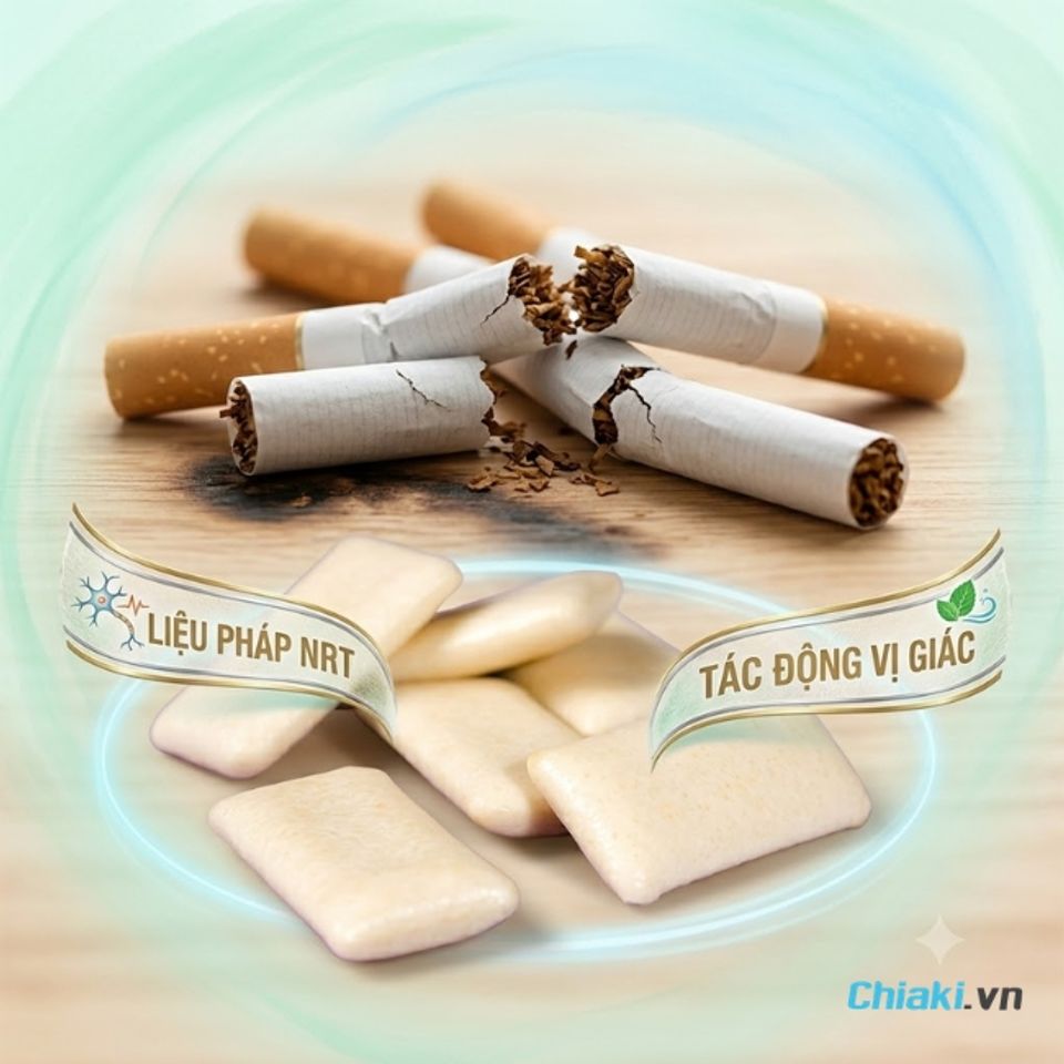 Kẹo cai thuốc l&aacute; l&agrave;m dịu cơn th&egrave;m, tạo cảm gi&aacute;c dễ chịu trong khoang miệng