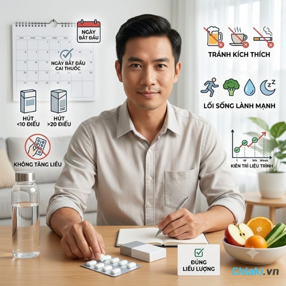 Lựa chọn sản phẩm theo mức độ&nbsp;để cải thiện qu&aacute; tr&igrave;nh cai thuốc l&aacute; hiệu quả