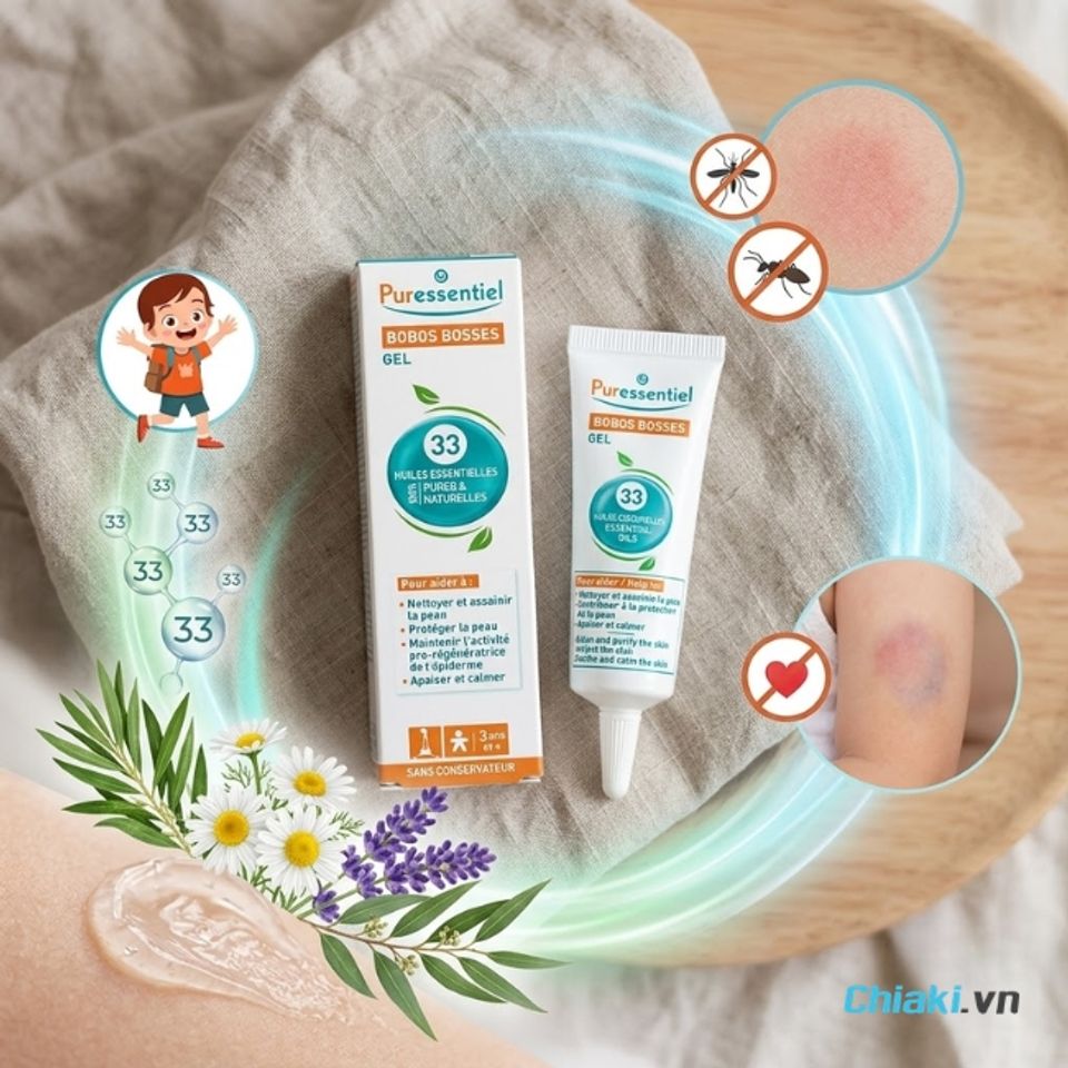 Gel Puressentiel của Ph&aacute;p&nbsp;xoa dịu cảm gi&aacute;c ngứa ng&aacute;y v&agrave; đau r&aacute;t tức th&igrave;