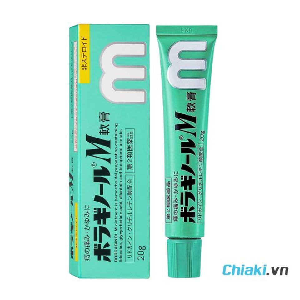 Thuốc b&ocirc;i trĩ của Nhật Borraginol M Ointment