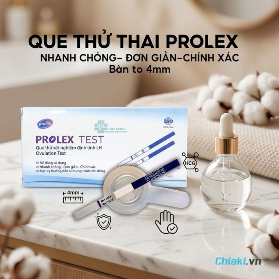 Que thử thai nhanh, ph&aacute;t hiện sớm PROLEX hỗ trợ s&agrave;ng lọc thai sớm ngay tại nh&agrave;