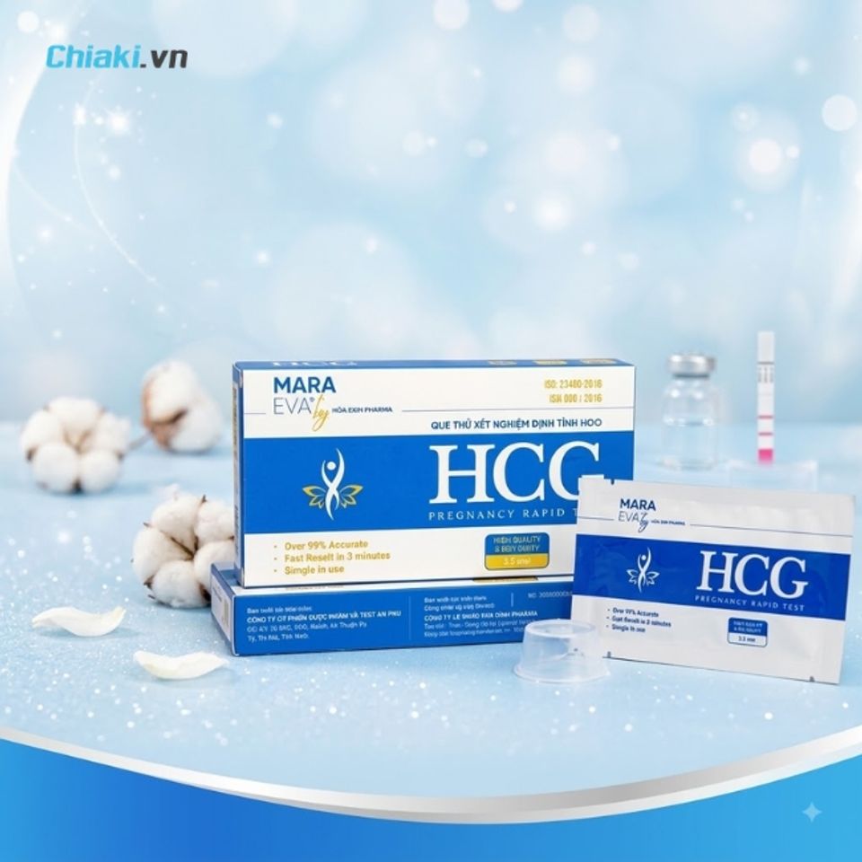 Que thử thai định t&iacute;nh HCG Pregnancy Rapid Test chuẩn x&aacute;c, tiện lợi v&agrave; tiết kiệm