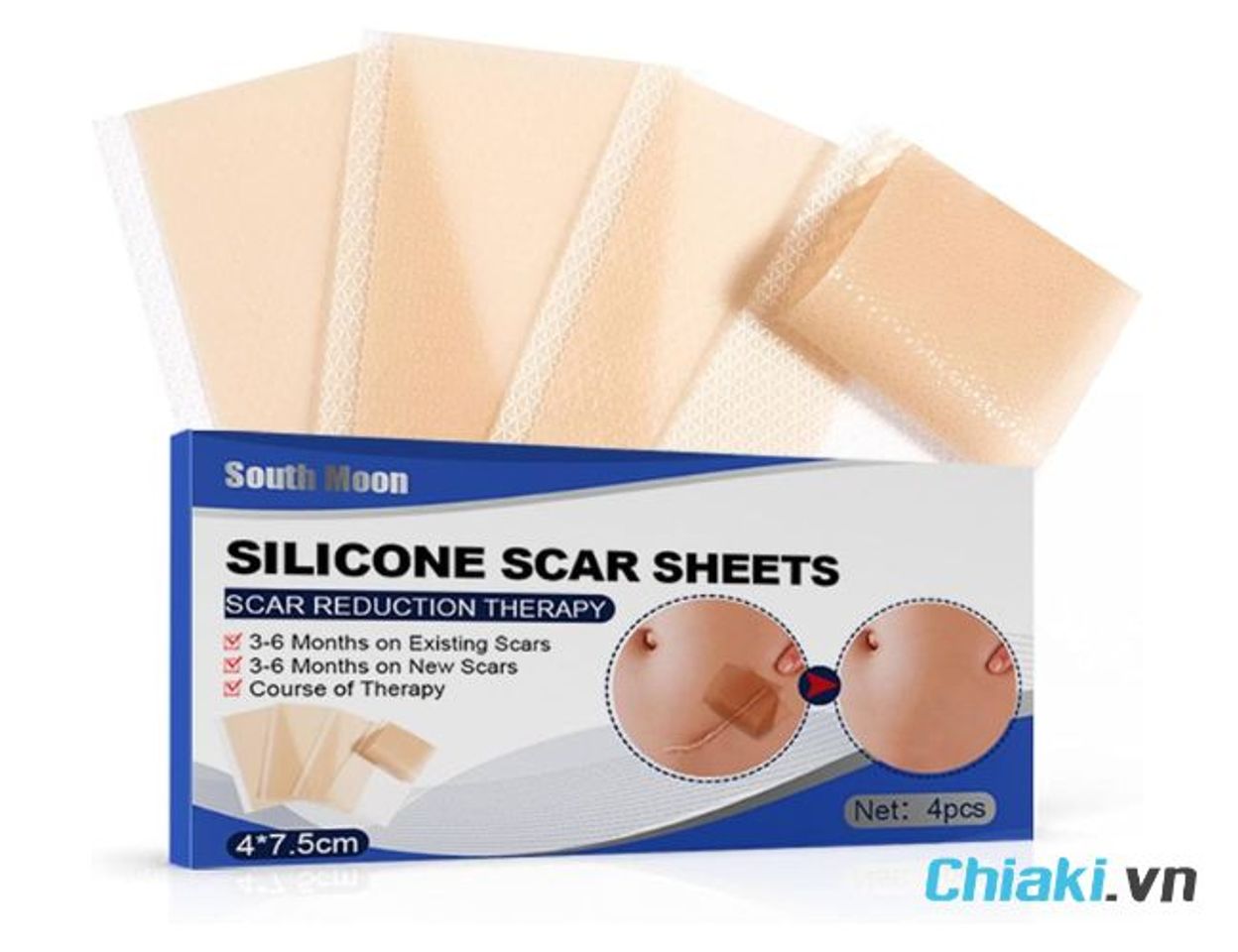 MIếng d&aacute;n trị sẹo Silicone Scar Sheets