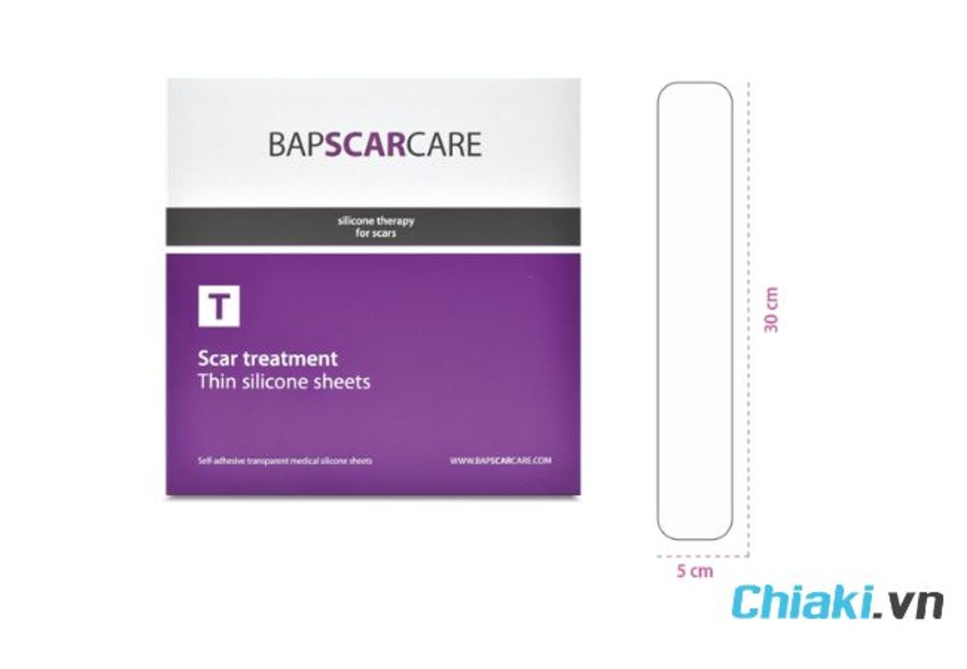 Miếng d&aacute;n trị sẹo Bapscarcare T