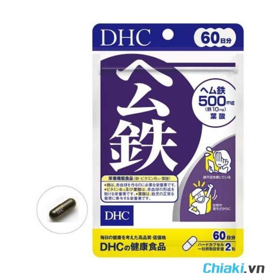 Thuốc bổ m&aacute;u Nhật Bản DHC Heme Iron