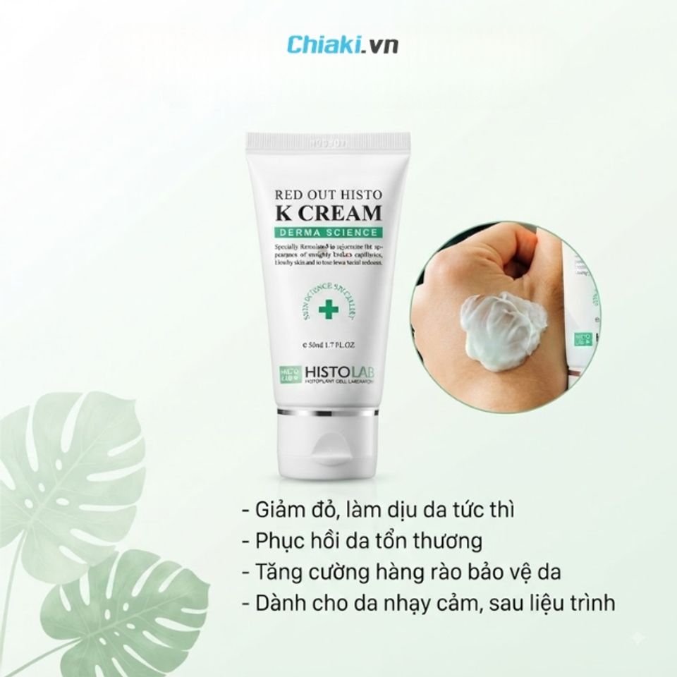 Kem dưỡng phục hồi da tổn thương Histolab Fade Out Histo K Cream t&aacute;i tạo da vượt trội, ngăn ngừa h&igrave;nh th&agrave;nh sẹo sau tổn thương