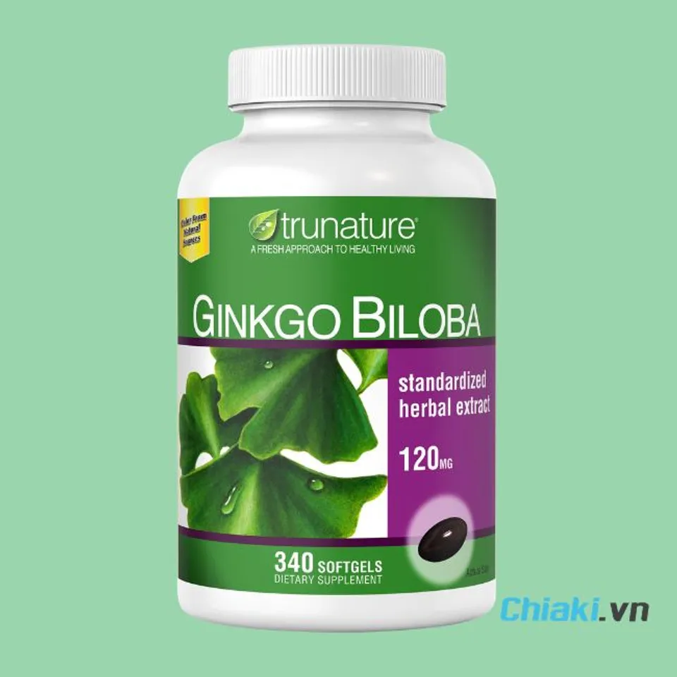 Thuốc Ginkgo Biloba của Mỹ Trunature 120mg