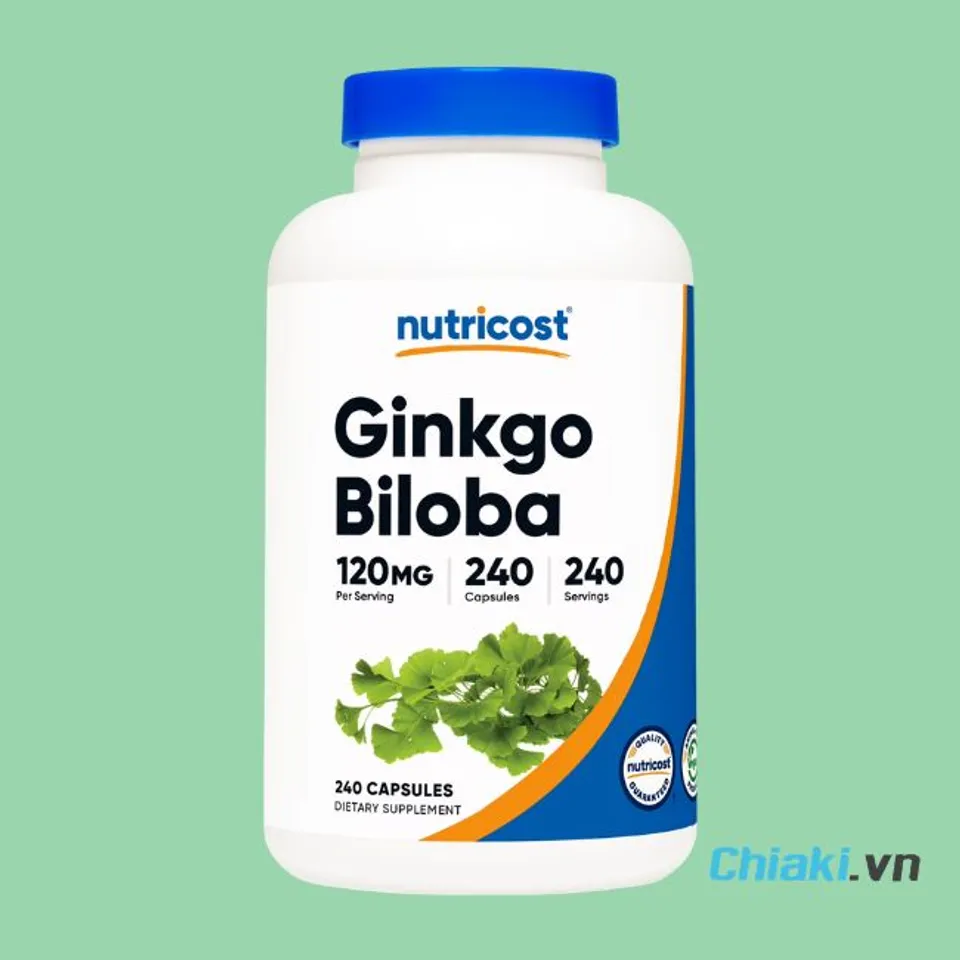 Thuốc bổ n&atilde;o Ginkgo Biloba của Mỹ Nutricost 120mg