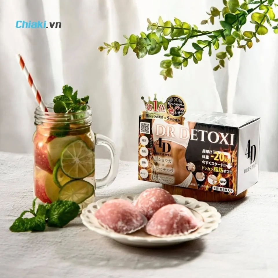 Thuốc giảm c&acirc;n thải độc của Nhật Dr Detoxi 4D