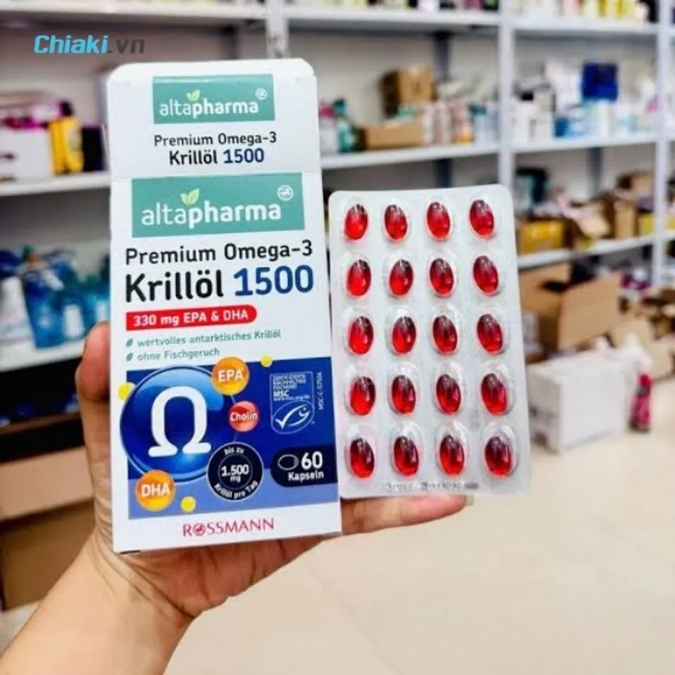 Vi&ecirc;n uống Omega 3 nhuyễn thể Đức Altapharma Premium Omega-3 Krill Oil
