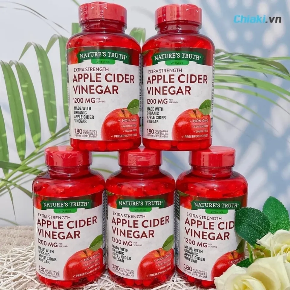 Vi&ecirc;n uống giấm T&aacute;o Apple Cider Vinegar 1200mg USA&nbsp;