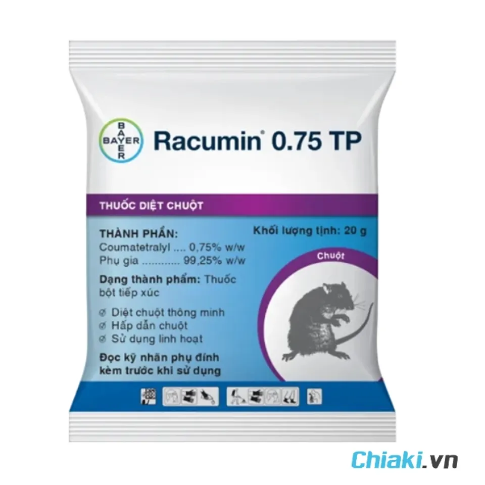 Thuốc diệt chuột Th&aacute;i Lan Racumin 0.75 TP