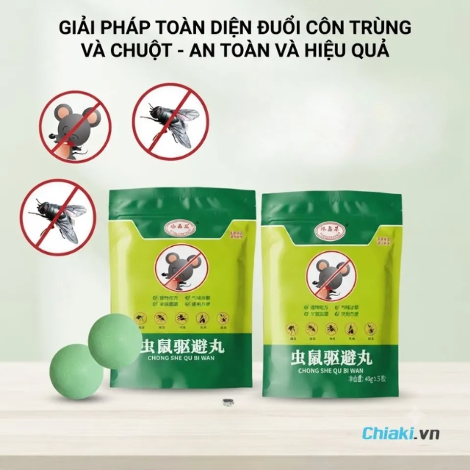 Vi&ecirc;n thuốc đuổi chuột Rat Repellant Shangming ph&ugrave; hợp đặt trong cốp xe, khoang m&aacute;y, ph&ograve;ng k&iacute;n