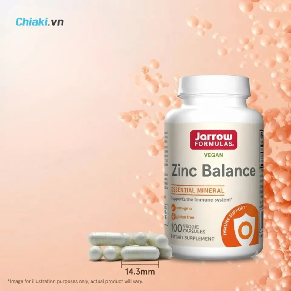 Vi&ecirc;n uống bổ sung kẽm Jarrow Formulas Zinc Balance