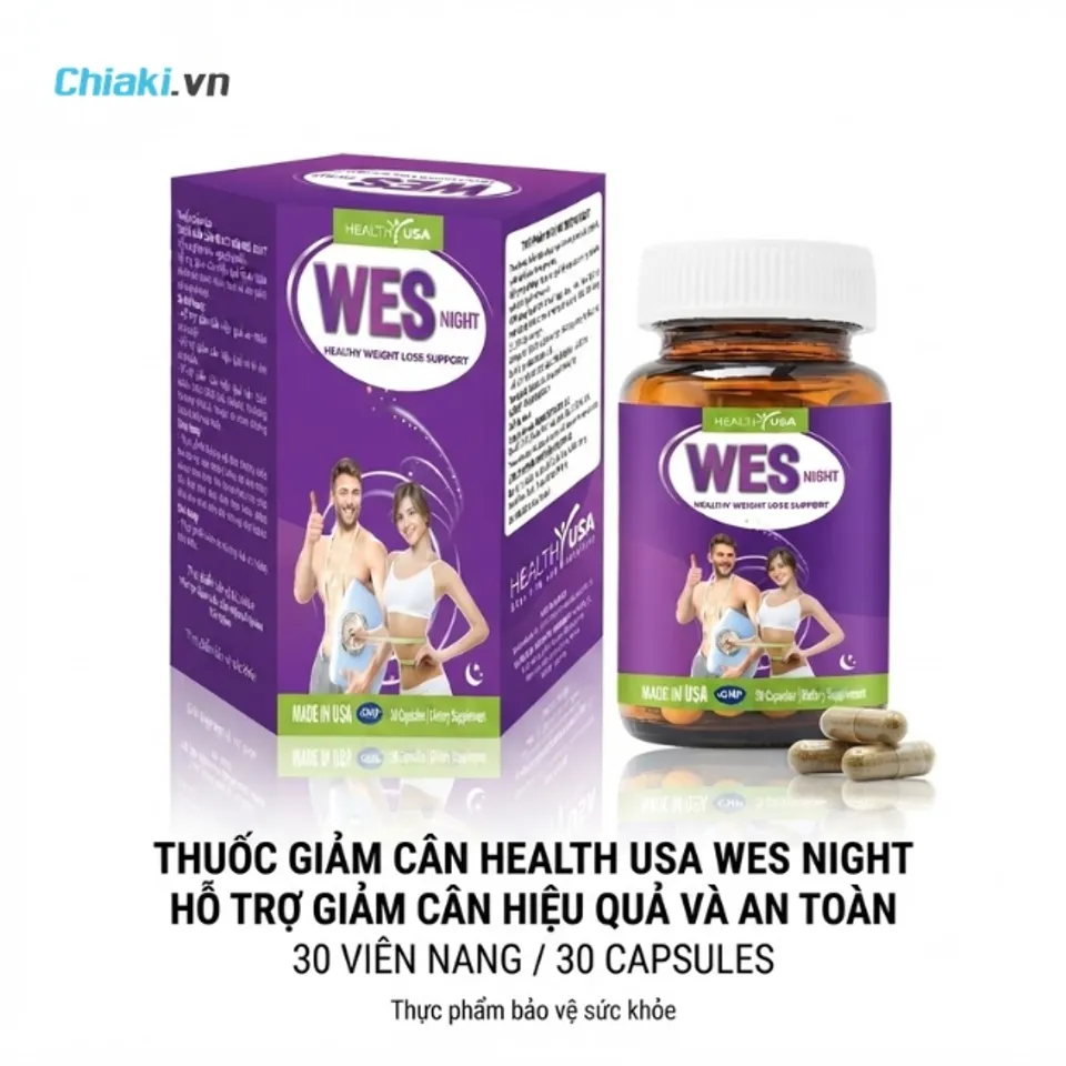 Vi&ecirc;n uống hỗ trợ giảm c&acirc;n ban đ&ecirc;m WesNight
