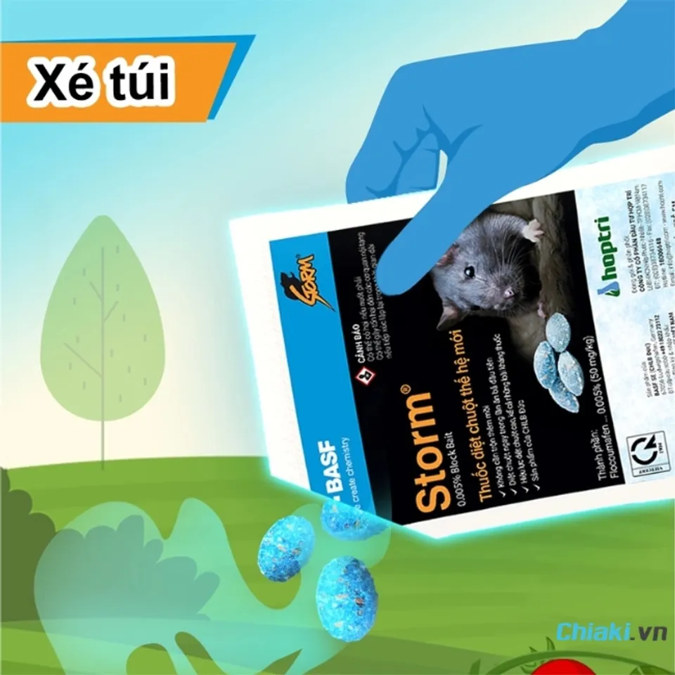 Đối với nh&agrave; xưởng, kho b&atilde;i hoặc ngo&agrave;i vườn n&ecirc;n chọn dạng vi&ecirc;n s&aacute;p chống ẩm tốt để sử dụng ti&ecirc;u diệt chuột
