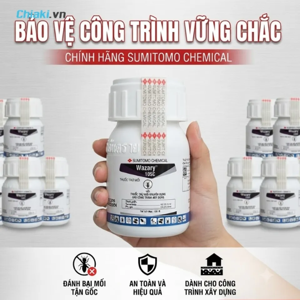 Thuốc diệt mối Wazary ph&ograve;ng chống mối cho c&ocirc;ng tr&igrave;nh