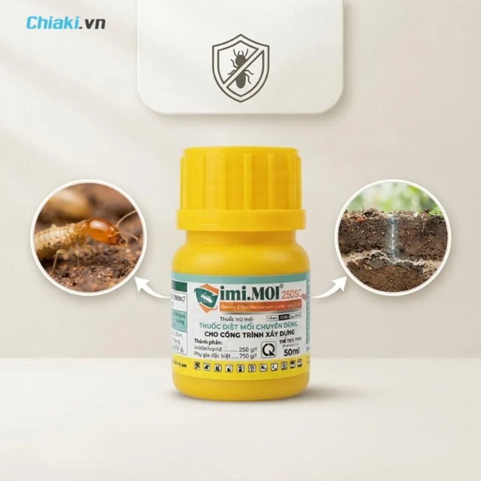 Thuốc trị mối Imi.MOI 250SC Malaysia ph&ugrave; hợp c&ocirc;ng tr&igrave;nh