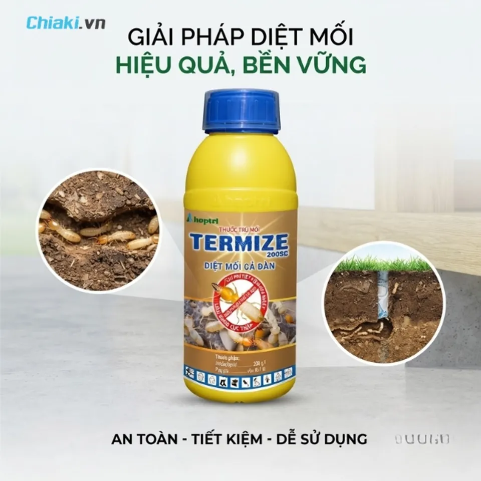 Thuốc đặc trị mối TERMIZE kh&ocirc;ng m&ugrave;i ph&ograve;ng chống mối nền m&oacute;ng