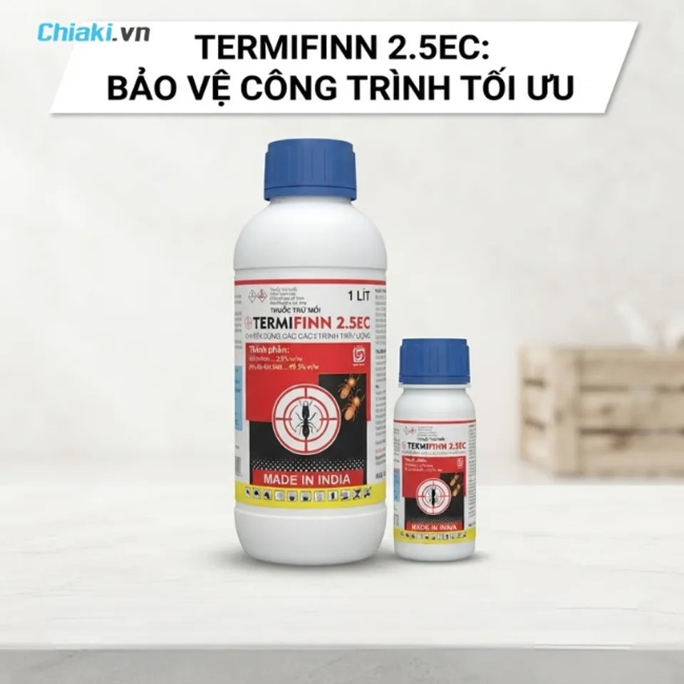 Thuốc trừ mối mọt sinh học TERMIFIN 2.5EC dung t&iacute;ch lớn, sử dụng l&acirc;u d&agrave;i