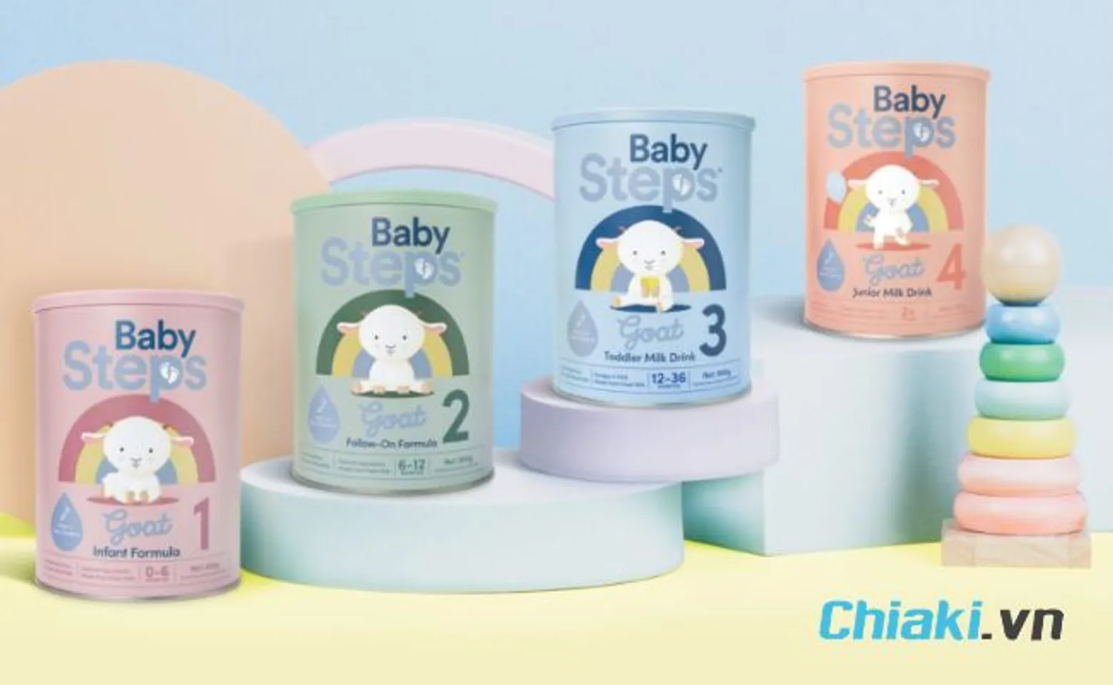 Sữa d&ecirc; Baby Steps Goat