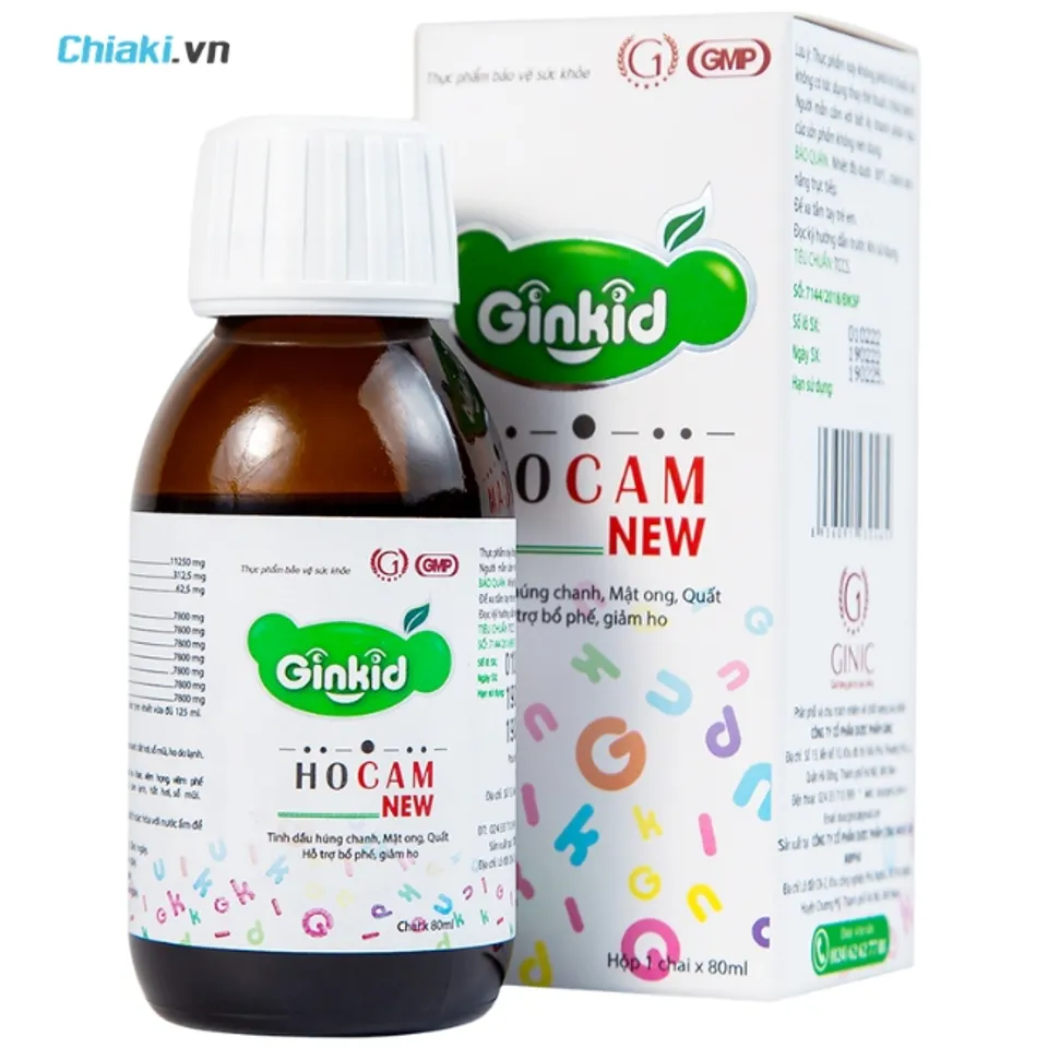 Siro ho cho trẻ sơ sinh từ 6 th&aacute;ng tuổi Ginkid Ho Cam