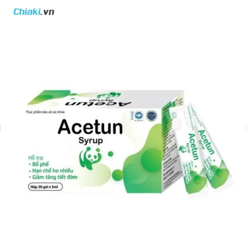 Siro ho cho trẻ dạng g&oacute;i Acetun
