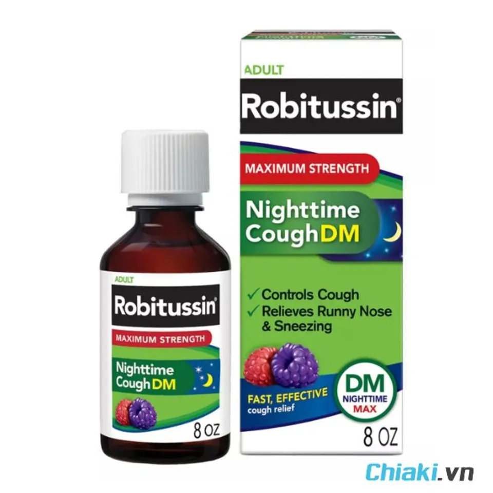 Thuốc siro ho ban đ&ecirc;m của Mỹ Robitussin