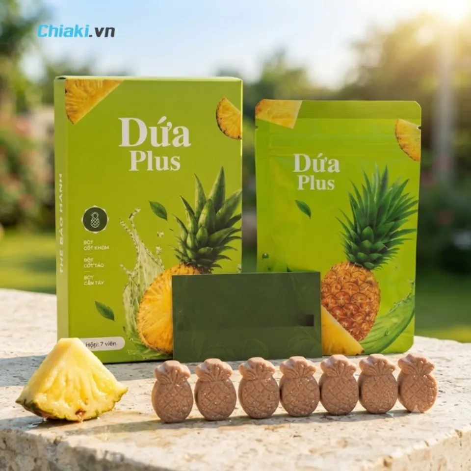 Kẹo giảm c&acirc;n dứa Plus Việt Nam hỗ trợ giảm th&egrave;m ăn, giảm c&acirc;n