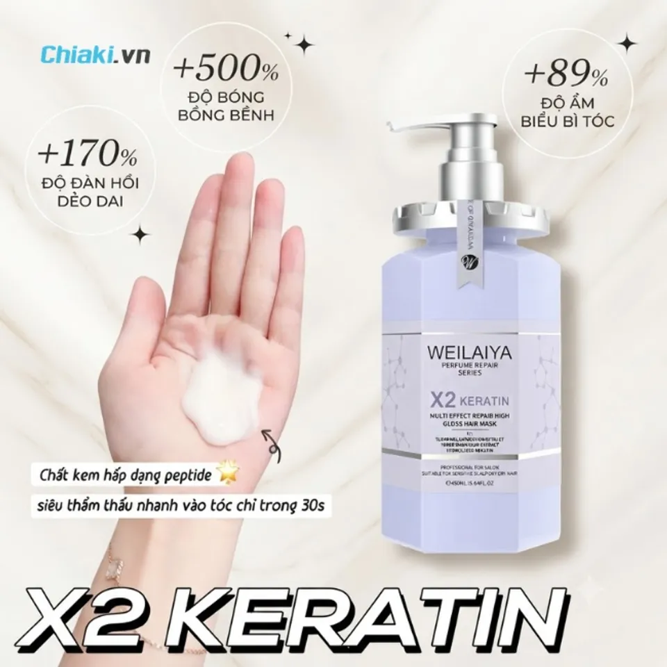 Dầu ủ t&oacute;c Weilaiya X2 Keratin