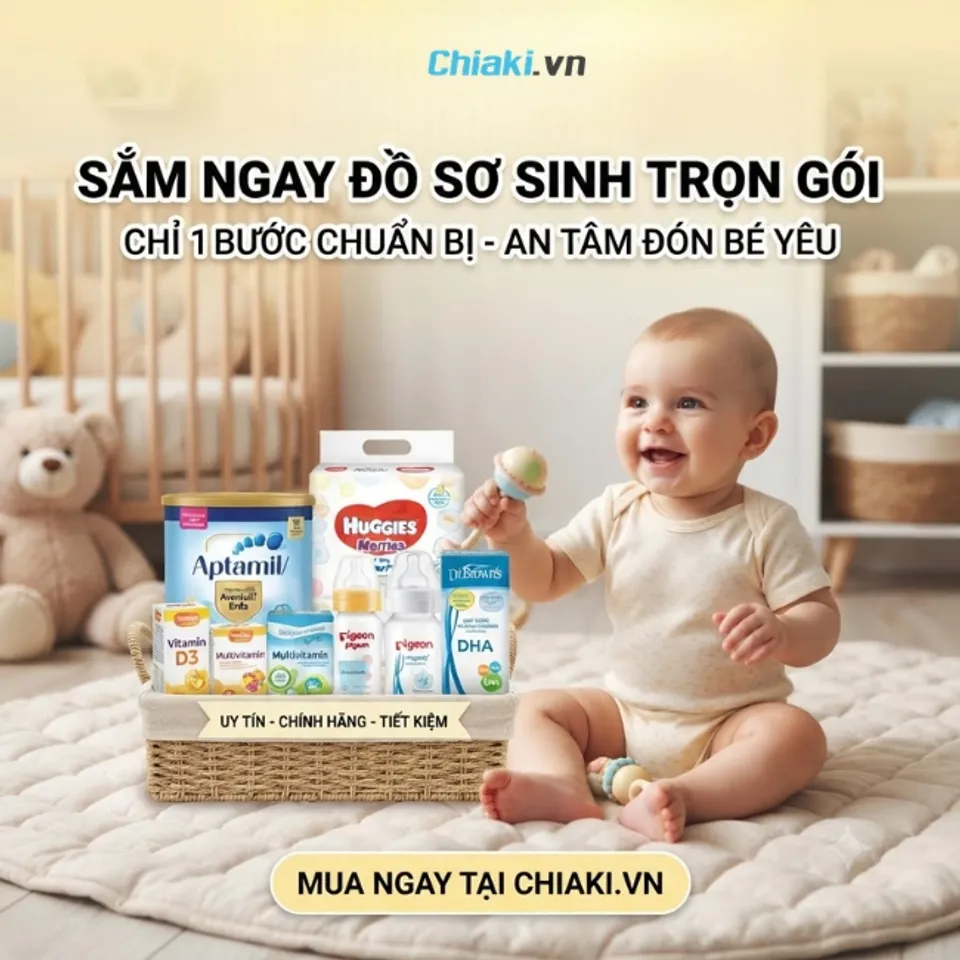 Sắm ngay đồ sơ sinh trọn g&oacute;i, chu đ&aacute;o cho ng&agrave;y b&eacute; ch&agrave;o đời c&ugrave;ng Chiaki