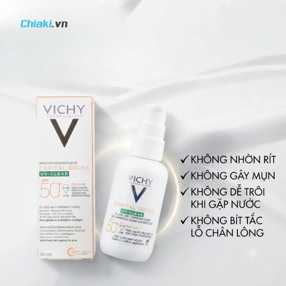 Kem chống nắng cho da dầu m&ugrave;a đ&ocirc;ng Vichy Laboratoires Capital Soleil kết hợp cấp ẩm c&acirc;n bằng