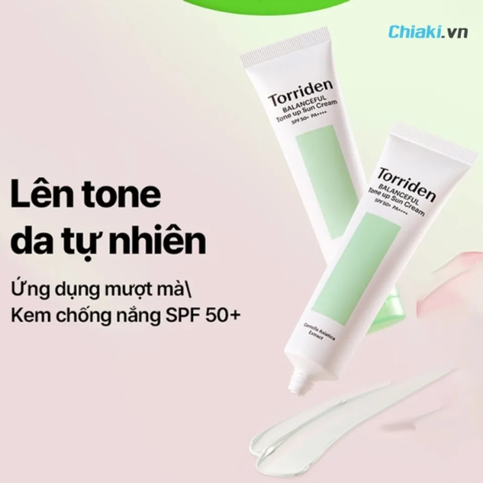 Kem chống nắng Torriden Balanceful Cica Tone Up Sun Cream n&acirc;ng tone m&ugrave;a đ&ocirc;ng