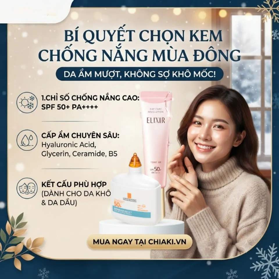 H&atilde;y duy tr&igrave; sử dụng kem chống nắng c&oacute; chỉ số từ SPF 30 trở l&ecirc;n v&agrave; PA+++ / PA++++ để bảo vệ da to&agrave;n diện
