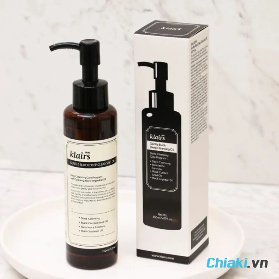 Dầu tẩy trang H&agrave;n Quốc Klairs Gentle Black Deep