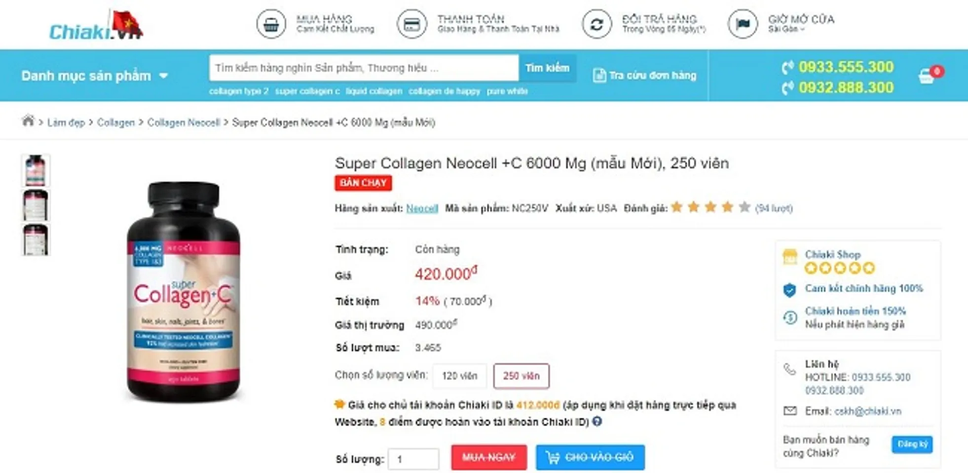 Vai trò quan trọng của super collagen c trong việc gìn giữ sắc đẹp 