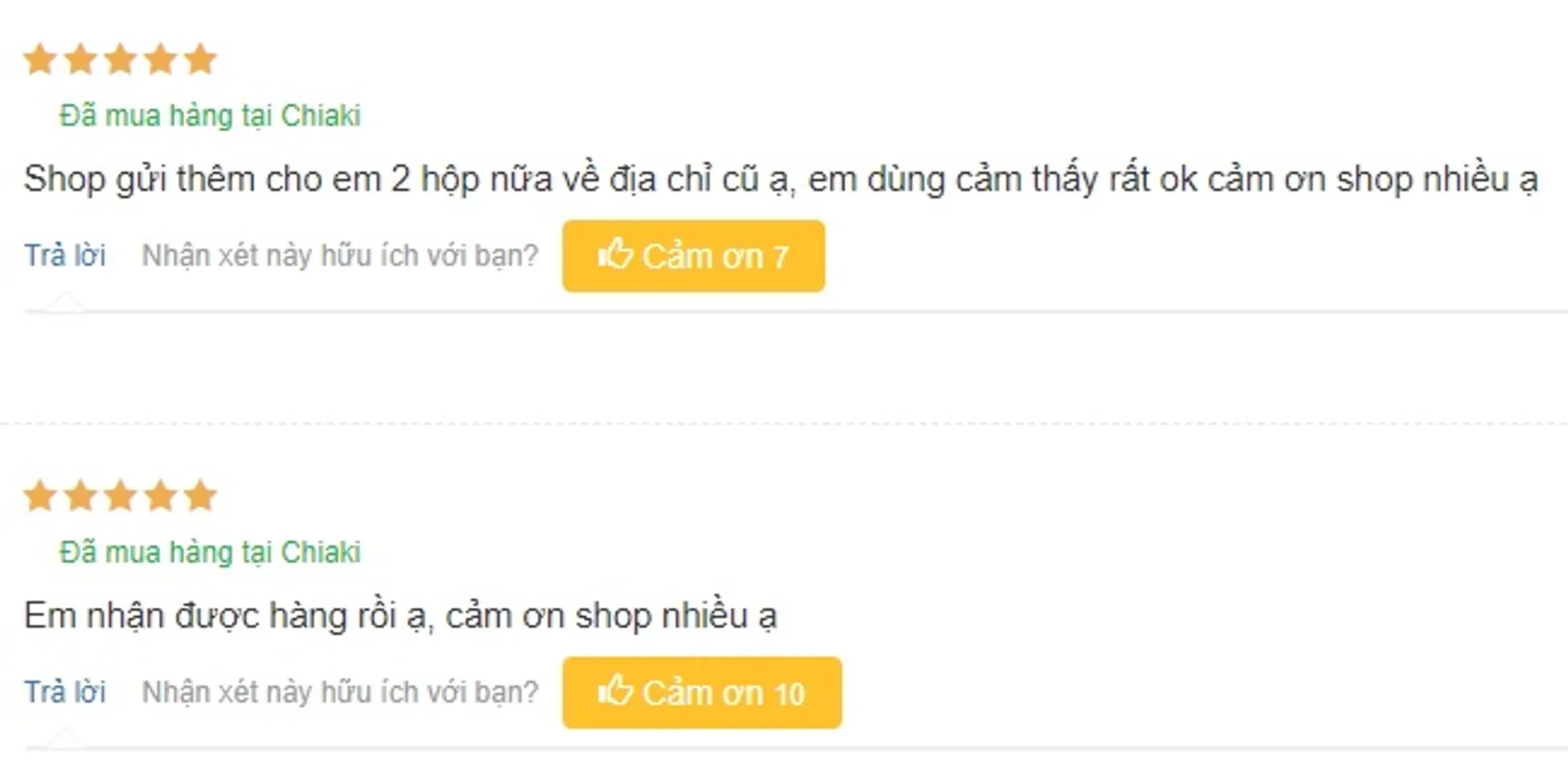 Phản hồi từ ph&iacute;a kh&aacute;ch h&agrave;ng sử dụng Rule 1 Glutamine (2)