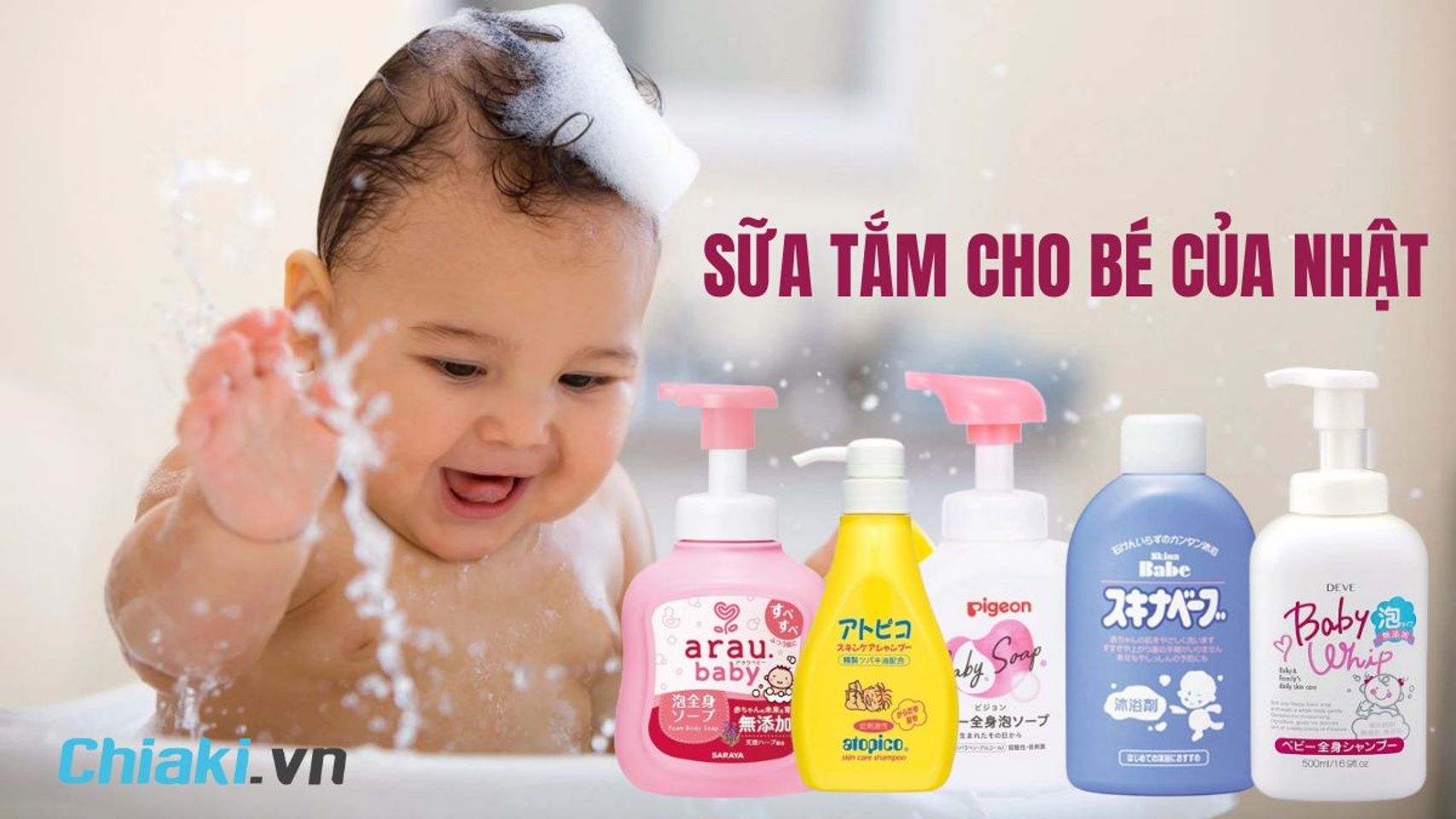 sữa tắm của nhật