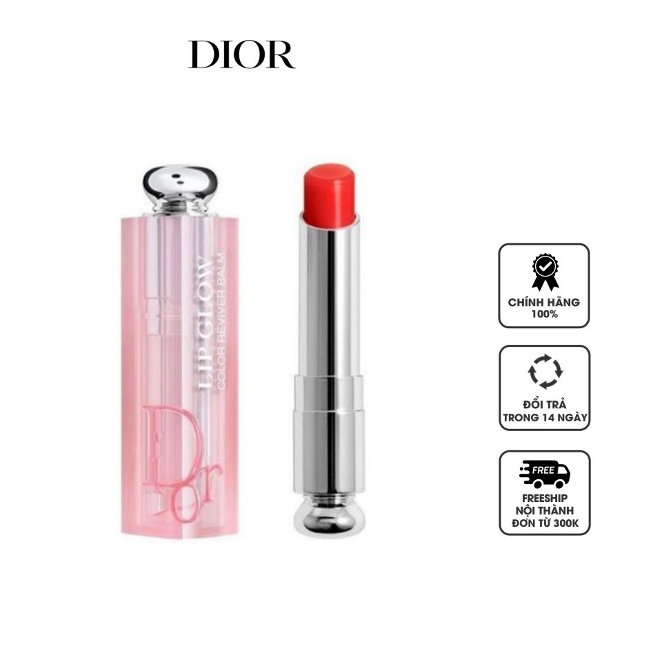Son Dưỡng Dior Addict Lip Glow Màu 025 Seoul Scarlet Đỏ Cam