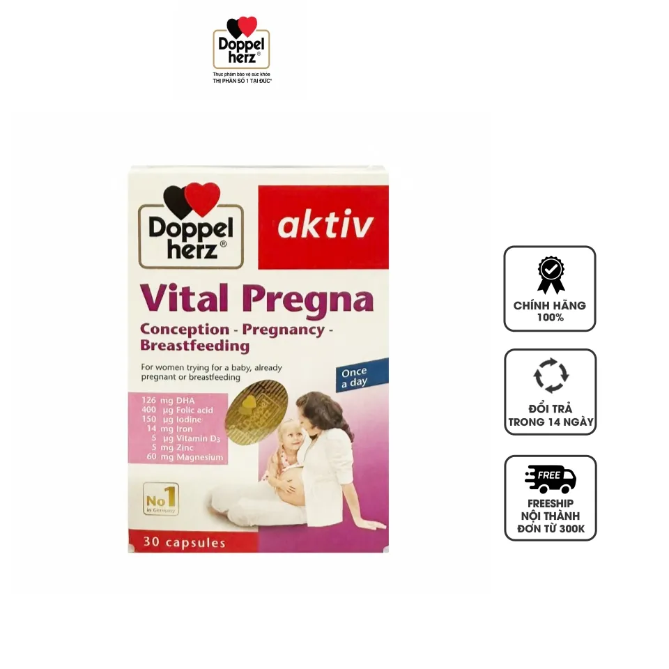 Viên uống Aktiv Vital Pregna hỗ trợ bổ sung vitamin cho bà bầu
