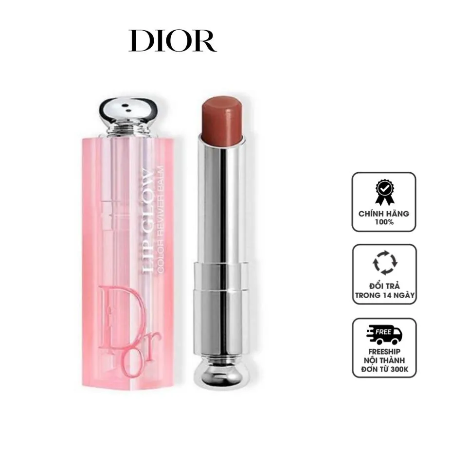 Son dưỡng Dior Addict Lip Glow 039 Warm Beige cam đất