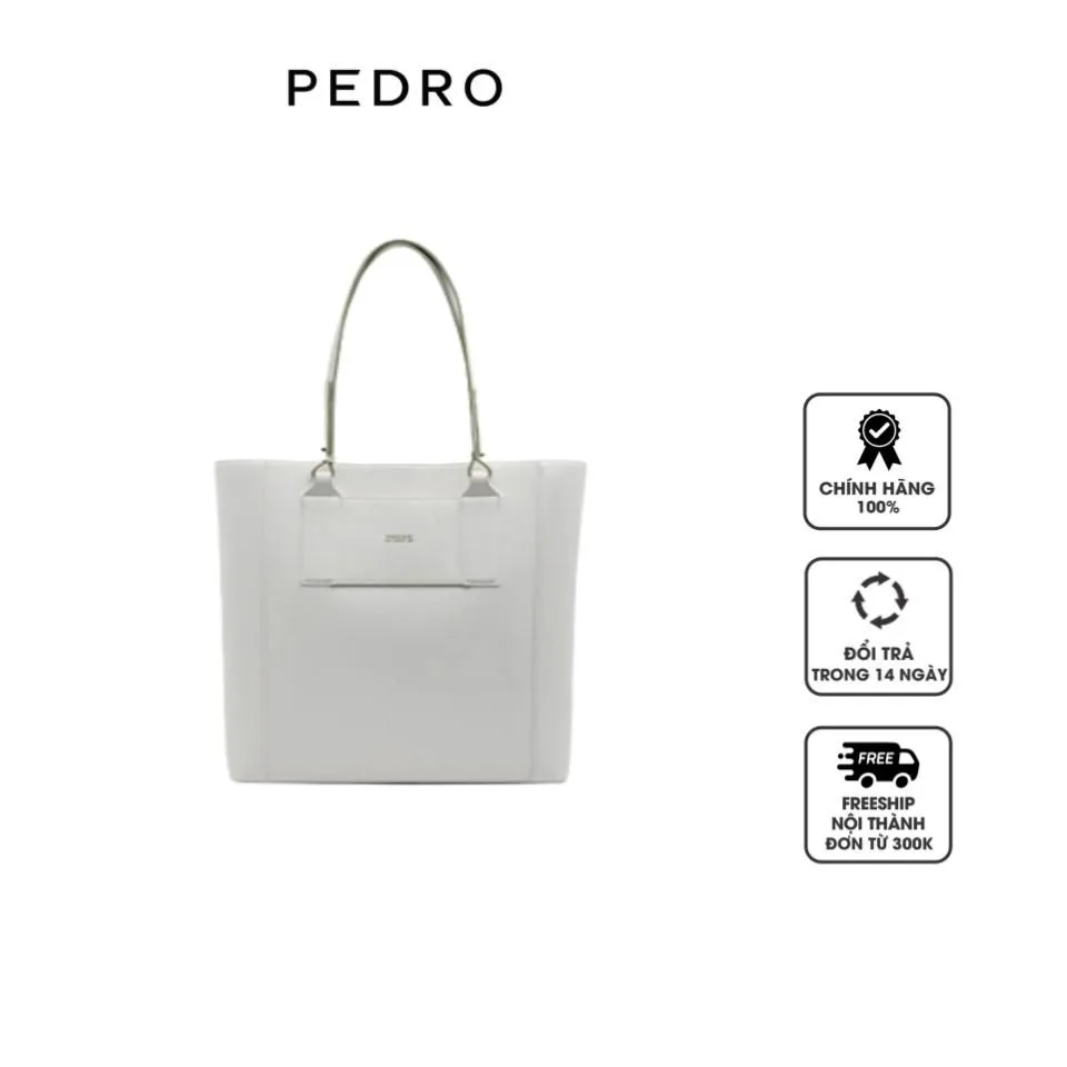 Túi tote Pedro Recycled Leather Tote Bag PM2-25210230 White