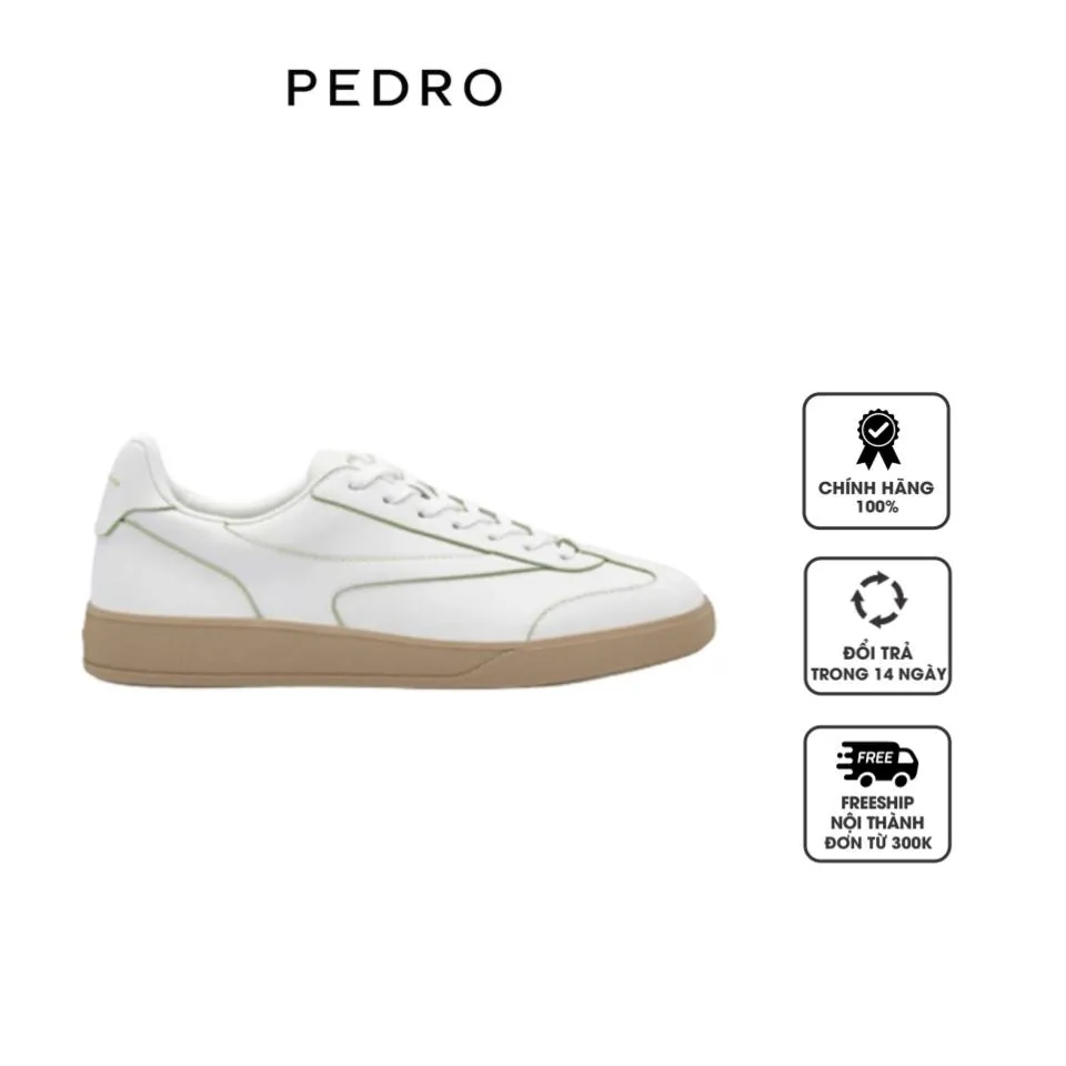 Giày Pedro Recycled Leather Sneakers PW1-56210087 White, 35