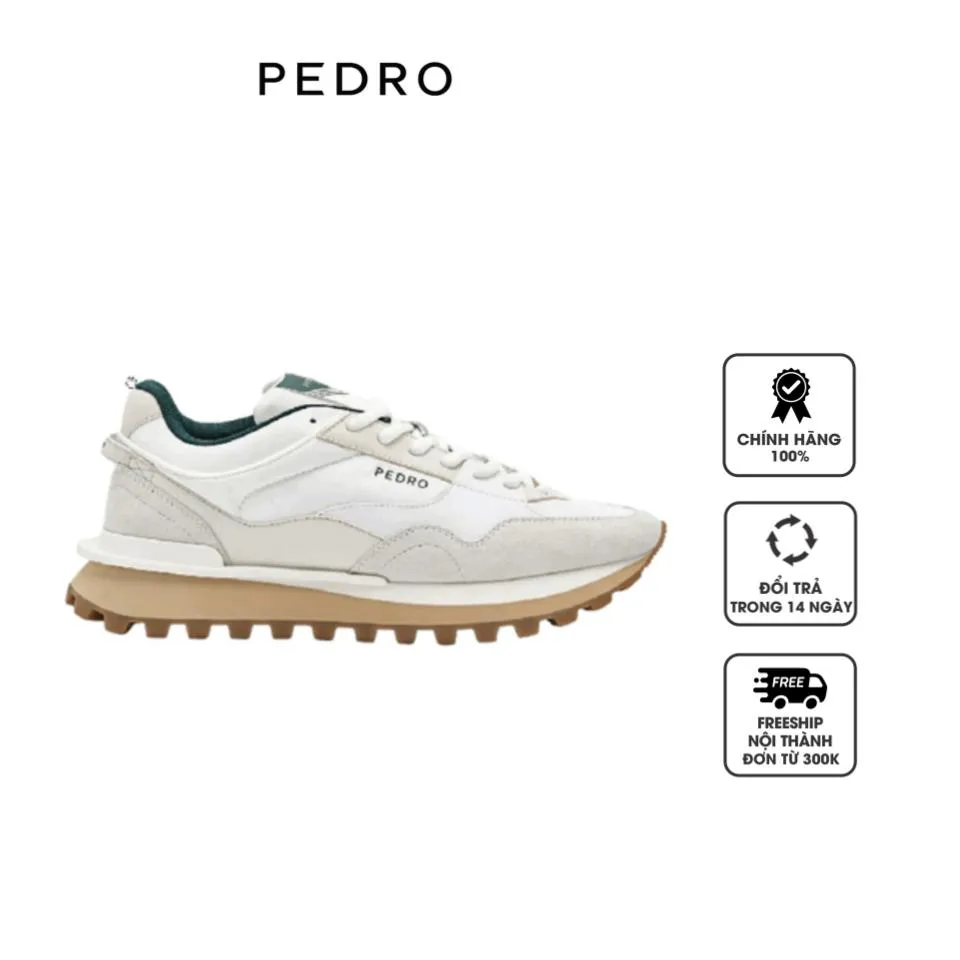 Giày sneakers Pedro Women's Stream Suede PW1-56210085 White, 36