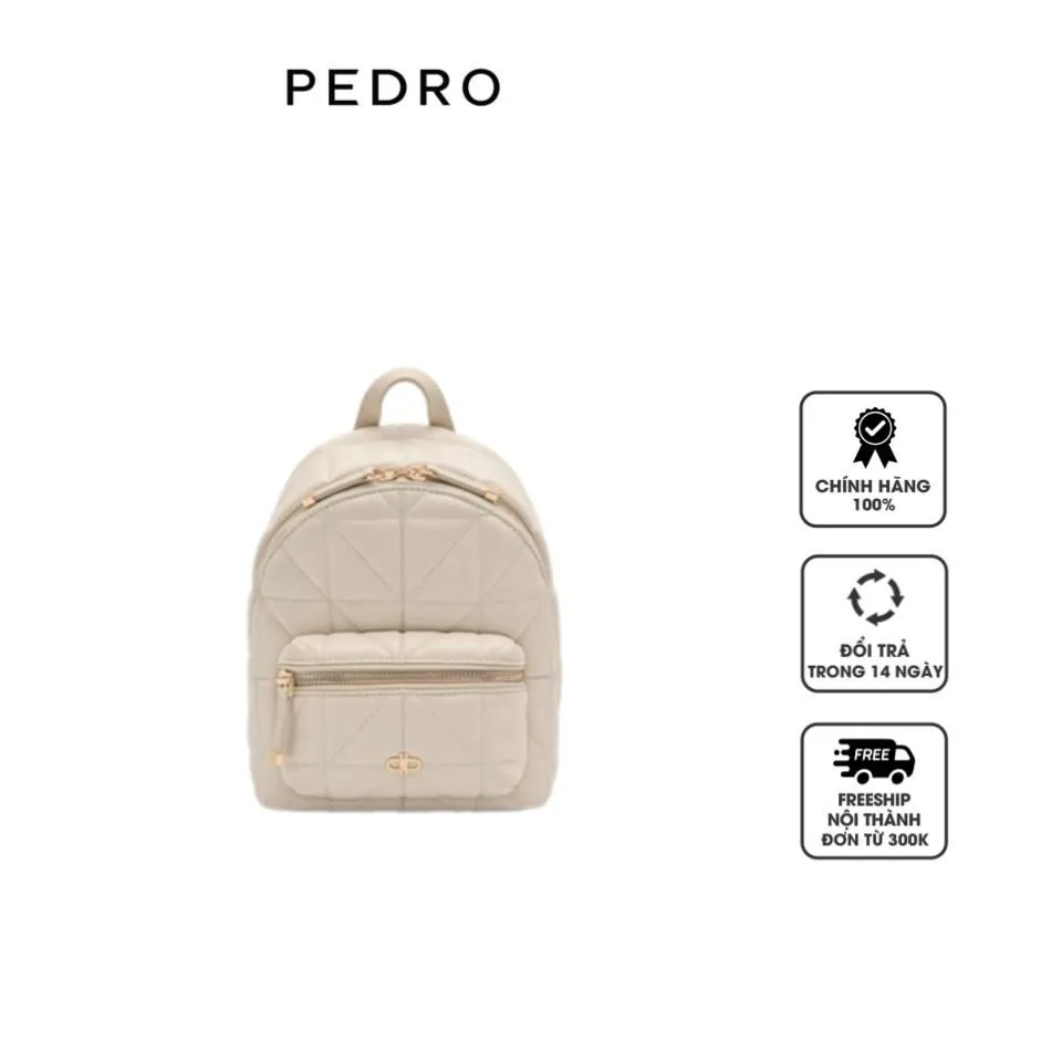 Balo Pedro Icon Mini Backpack in Pixel PW2-86320001 màu be