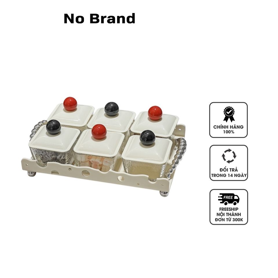 Bộ Hũ Đựng Bánh Mứt Kẹo Bằng Gốm Sứ & Thủy Tinh Cao Cấp - Sang Trọng, Tối Giản, Thân Thiện Môi Trường, Quà Tặng Hoàn Hảo