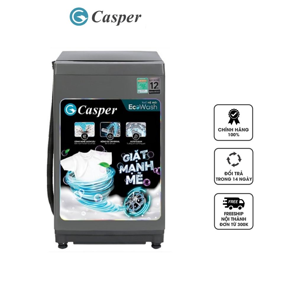 Máy giặt cửa trên Casper 8.5 kg WT-85NG1